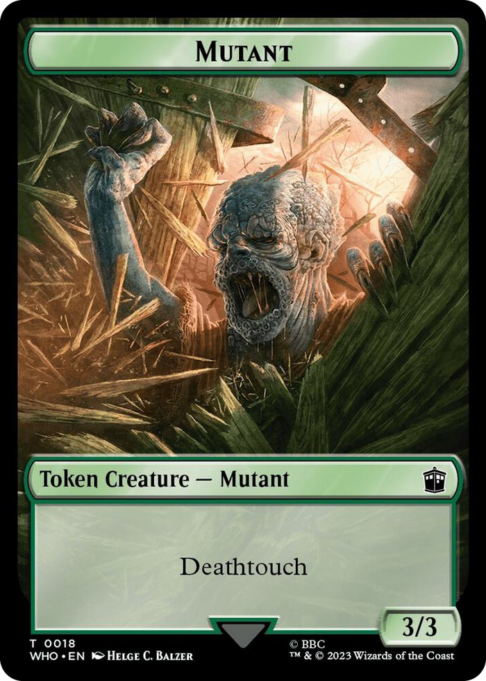 Mutant // Alien Insect Double-Sided Token #18 T - Universes Beyond: Doctor Who Pokemon card