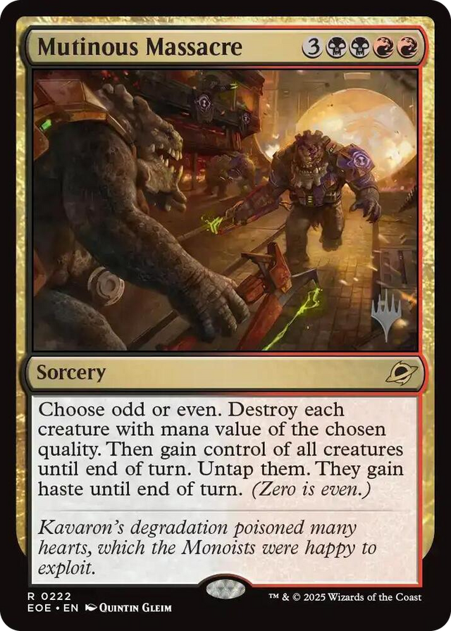 0222 Mutinous Massacre R Promo Pack: Edge of Eternities