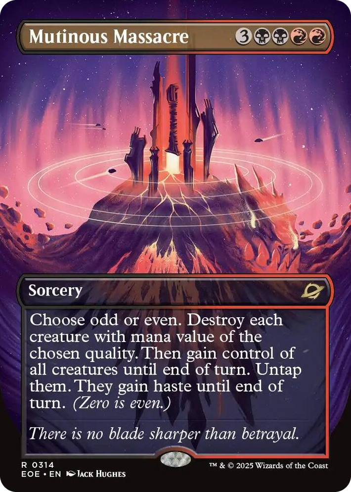 0314 Mutinous Massacre (Borderless) R Edge of Eternities