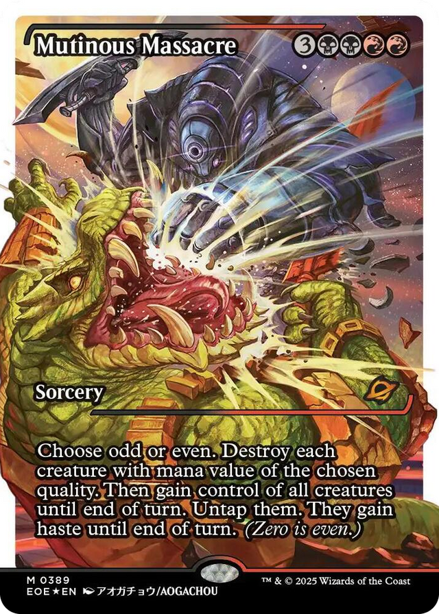 0389 Mutinous Massacre (Showcase) (Fracture Foil) M Edge of Eternities
