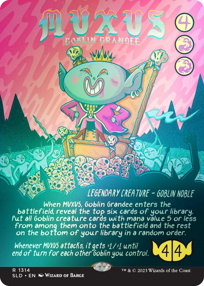 Muxus, Goblin Grandee (Rainbow Foil) #1314 R - Secret Lair Drop Series Pokemon card