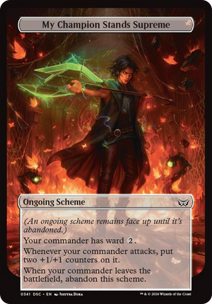 0341 My Champion Stands Supreme (Full Art) C Archenemy: Duskmourn