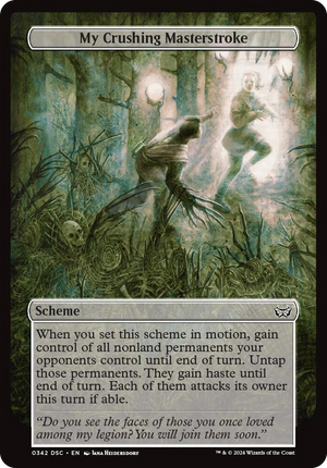 0342 My Crushing Masterstroke (Full Art) C Archenemy: Duskmourn
