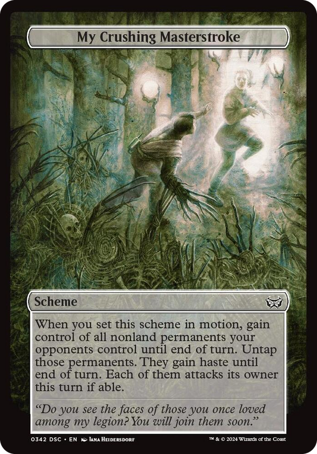 0342 My Crushing Masterstroke (Full Art) C Archenemy: Duskmourn