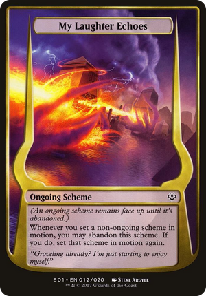 0012 My Laughter Echoes (Archenemy: Nicol Bolas) C Oversize Cards