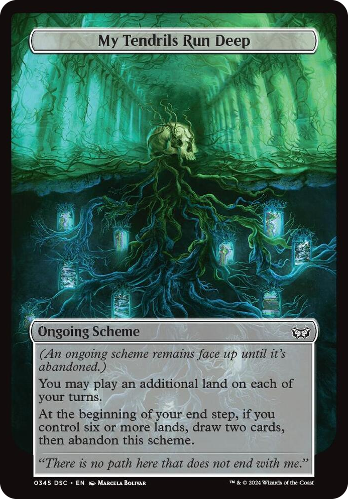 0345 My Tendrils Run Deep (Full Art) C Archenemy: Duskmourn