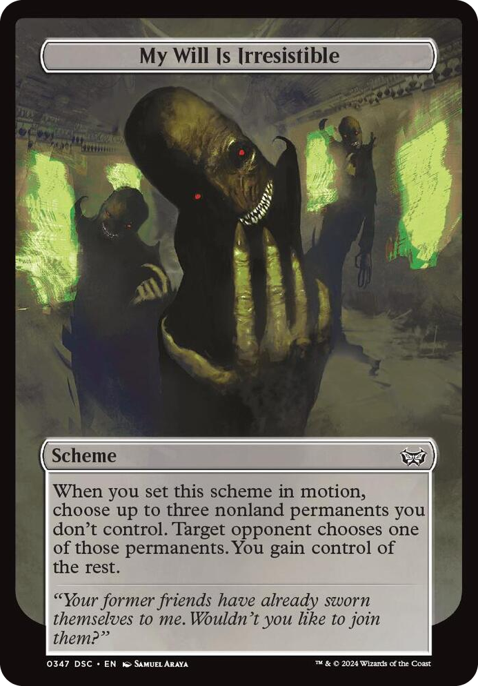 0347 My Will Is Irresistible (Full Art) C Archenemy: Duskmourn