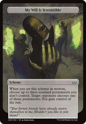 0347 My Will Is Irresistible (Full Art) C Archenemy: Duskmourn