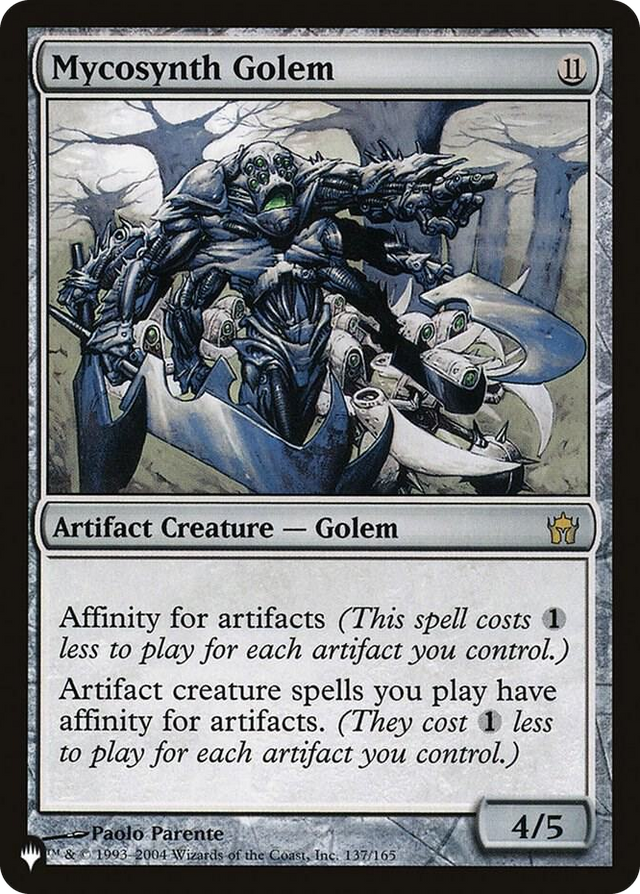 0137 Mycosynth Golem R The List Reprints