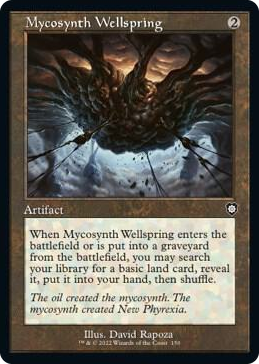 0150 Mycosynth Wellspring (Retro Frame) C Commander: The Brothers' War