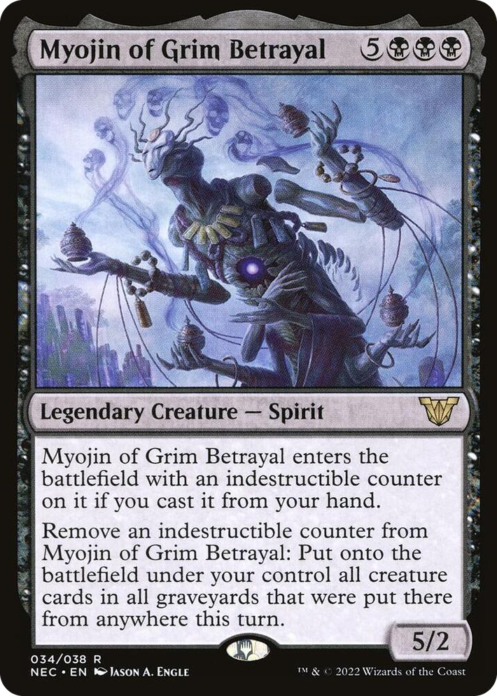 0034 Myojin of Grim Betrayal R Commander: Kamigawa: Neon Dynasty