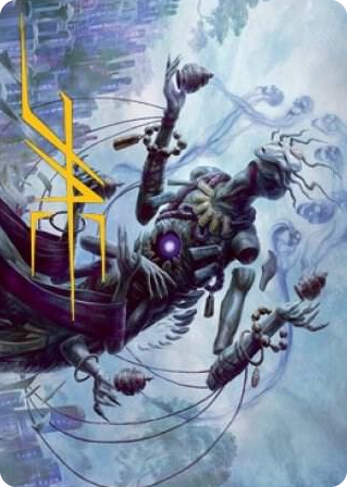 0009 Myojin of Grim Betrayal Art Card (Gold-Stamped Signature) S Art Series: Kamigawa: Neon Dynasty
