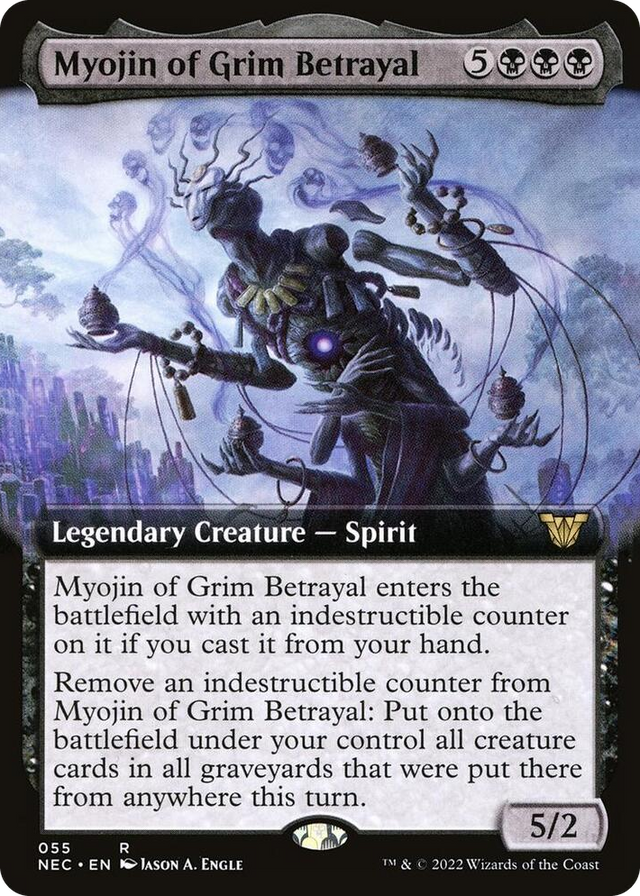 0055 Myojin of Grim Betrayal (Extended Art) R Commander: Kamigawa: Neon Dynasty