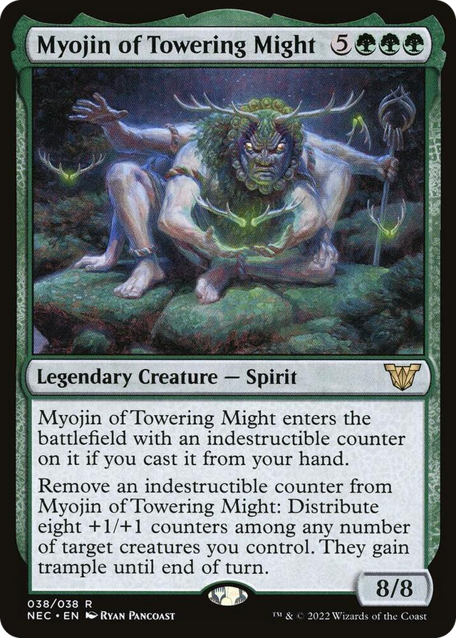 0038 Myojin of Towering Might R Commander: Kamigawa: Neon Dynasty