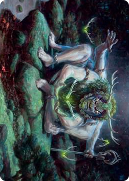 0034 Myojin of Towering Might Art Card S Art Series: Kamigawa: Neon Dynasty