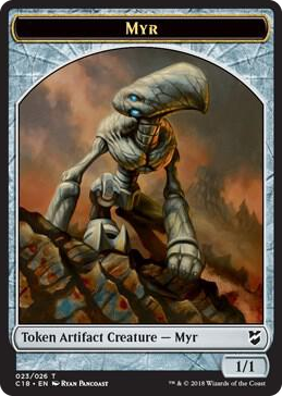 0023 Myr (023) // Thopter (025) Double-Sided Token T Commander 2018
