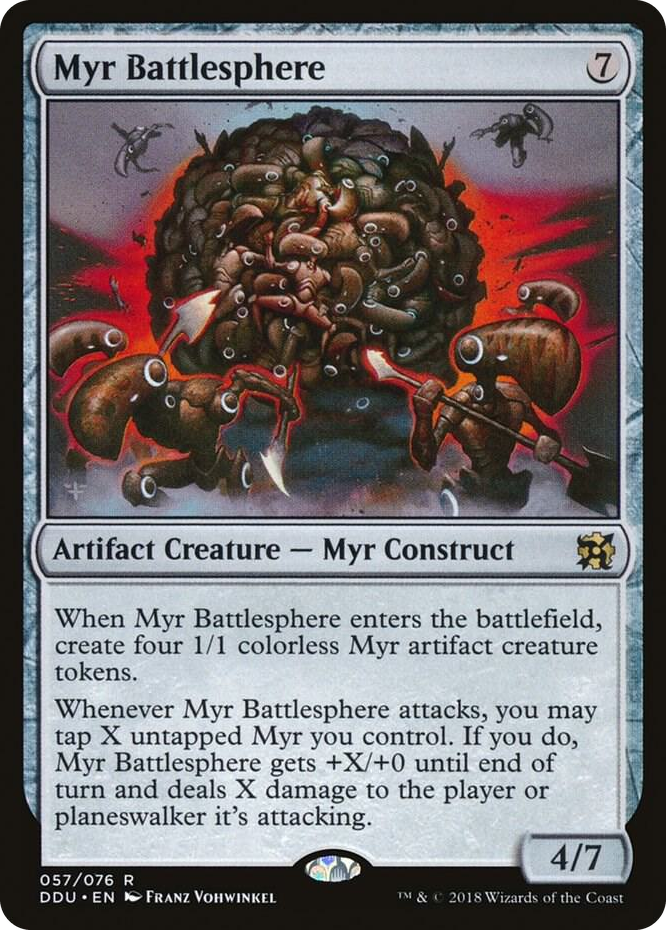 0057 Myr Battlesphere R Duel Decks: Elves vs. Inventors