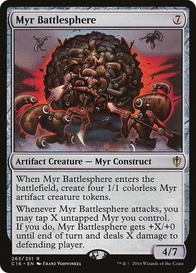 Myr Battlesphere #263 R - Commander 2016 Pokemon card