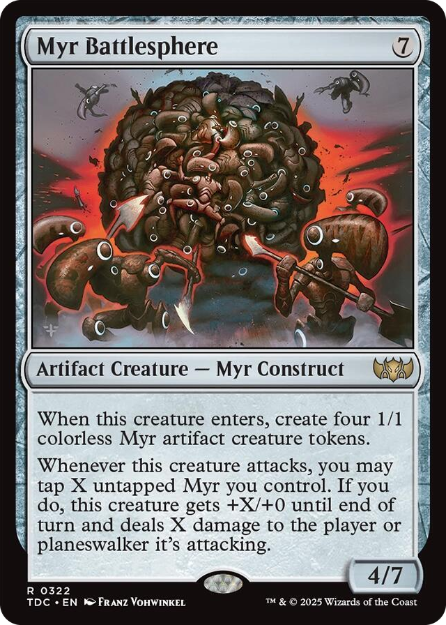 0322 Myr Battlesphere R Commander: Tarkir: Dragonstorm