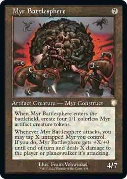 0151 Myr Battlesphere (Retro Frame) R Commander: The Brothers' War