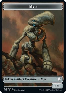 0010 Myr // Powerstone Double-Sided Token T Commander: The Brothers' War