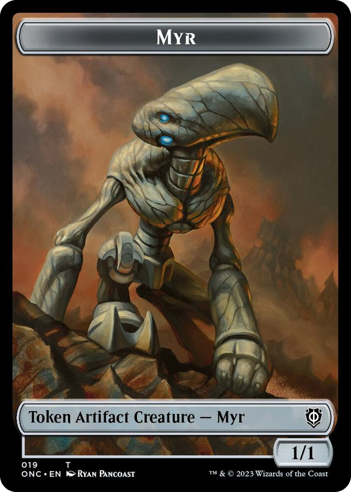 Myr // Thopter Double-Sided Token #19 T - Commander: Phyrexia: All Will Be One Pokemon card