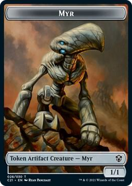 0028 Myr // Treasure Double-Sided Token T Commander 2021