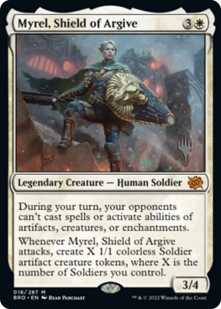 0018 Myrel, Shield of Argive M Promo Pack: The Brothers' War