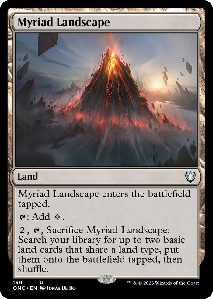 Myriad Landscape #159 U - Commander: Phyrexia: All Will Be One Pokemon card