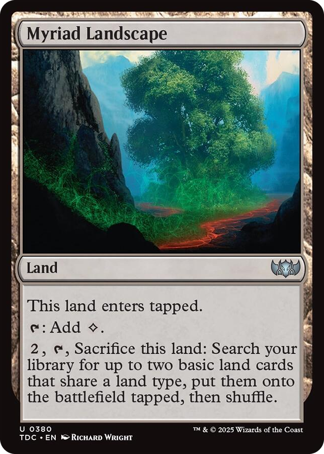 0380 Myriad Landscape U Commander: Tarkir: Dragonstorm