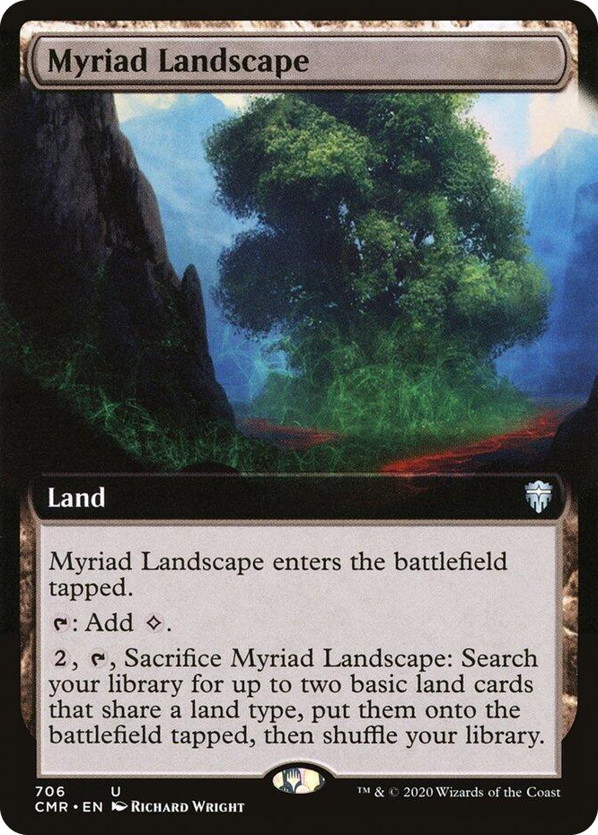 0706 Myriad Landscape (Extended Art) U Commander Legends