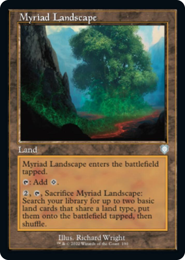 0190 Myriad Landscape (Retro Frame) U Commander: The Brothers' War