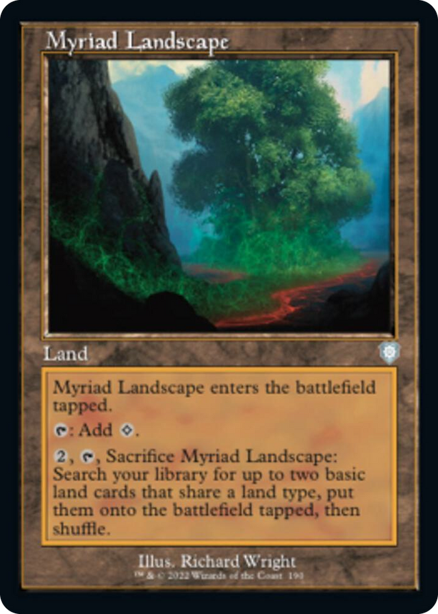 0190 Myriad Landscape (Retro Frame) U Commander: The Brothers' War