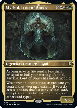 Myrkul, Lord of Bones (Foil Etched) #544 R - Commander Legends: Battle for Baldur's Gate Pokemon card