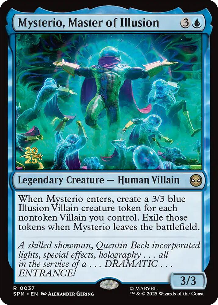 0037 Mysterio, Master of Illusion R Prerelease Cards