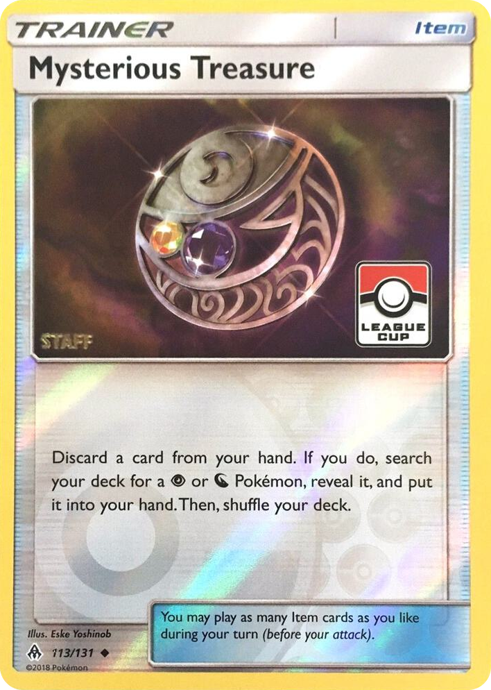 0113 Mysterious Treasure - 113/131 (League Cup) [Staff] Promo League & Championship Cards