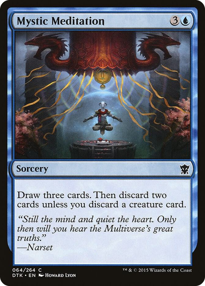 0064 Mystic Meditation C Dragons of Tarkir