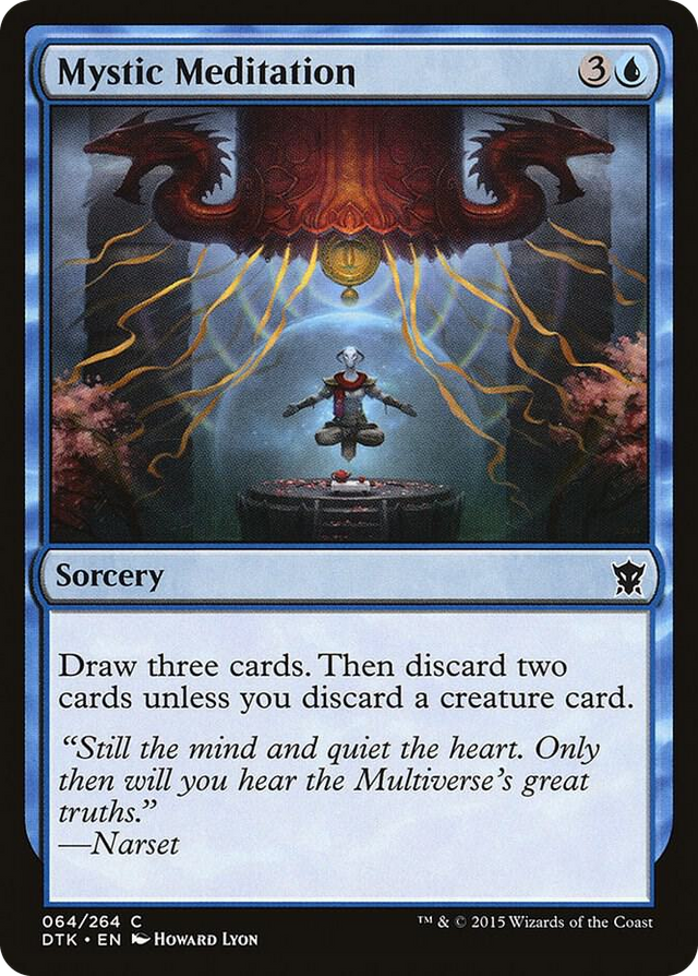 0064 Mystic Meditation C Dragons of Tarkir