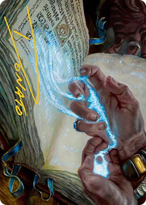 0016 Mystic Redaction Art Card (Gold-Stamped Signature) S Art Series: Modern Horizons 2