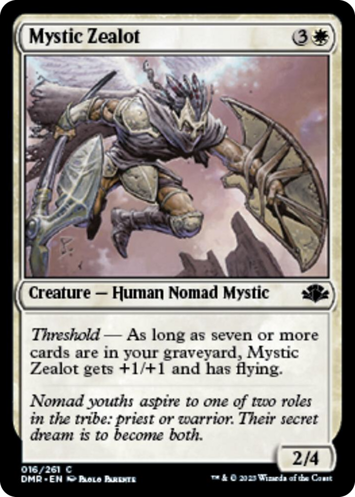 Mystic Zealot #16 C - Dominaria Remastered Pokemon card