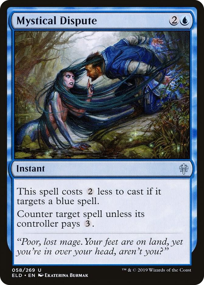 0058 Mystical Dispute U Throne of Eldraine