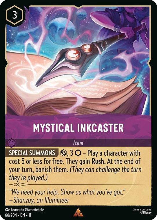 0066 Mystical Inkcaster Rare Winterspell
