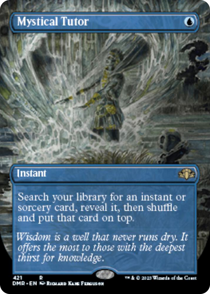 Mystical Tutor (Borderless) #421 R - Dominaria Remastered Pokemon card