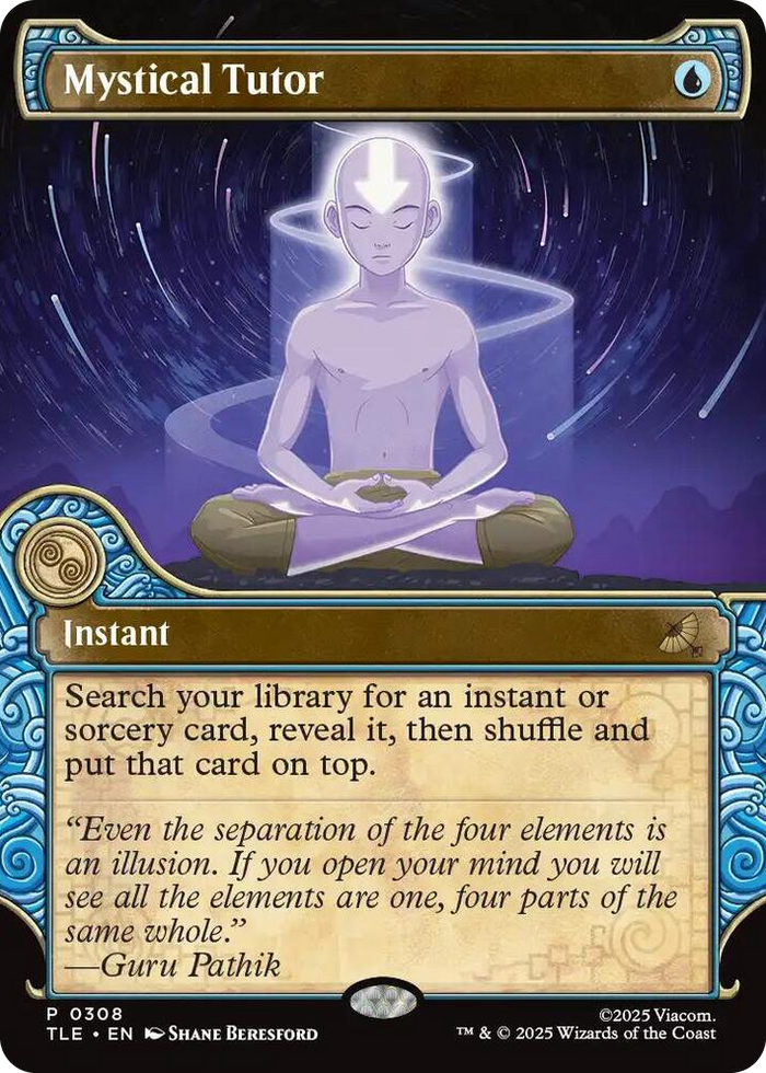 Mystical Tutor (Showcase) #308 P - The Last Airbender: Eternal-Legal Pokemon card