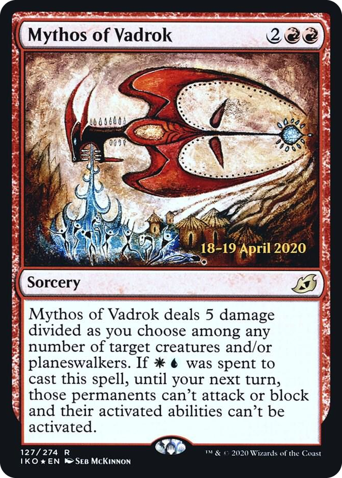 0127 Mythos of Vadrok R Prerelease Cards