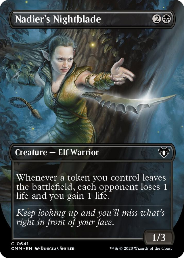 0641 Nadier's Nightblade (Borderless) C Commander Masters
