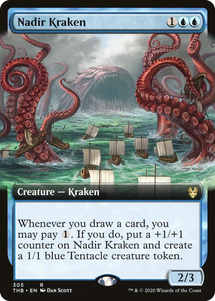 0305 Nadir Kraken (Extended Art) R Theros Beyond Death