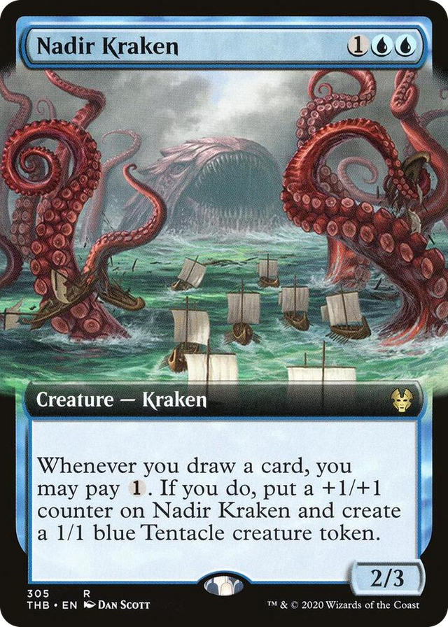 0305 Nadir Kraken (Extended Art) R Theros Beyond Death