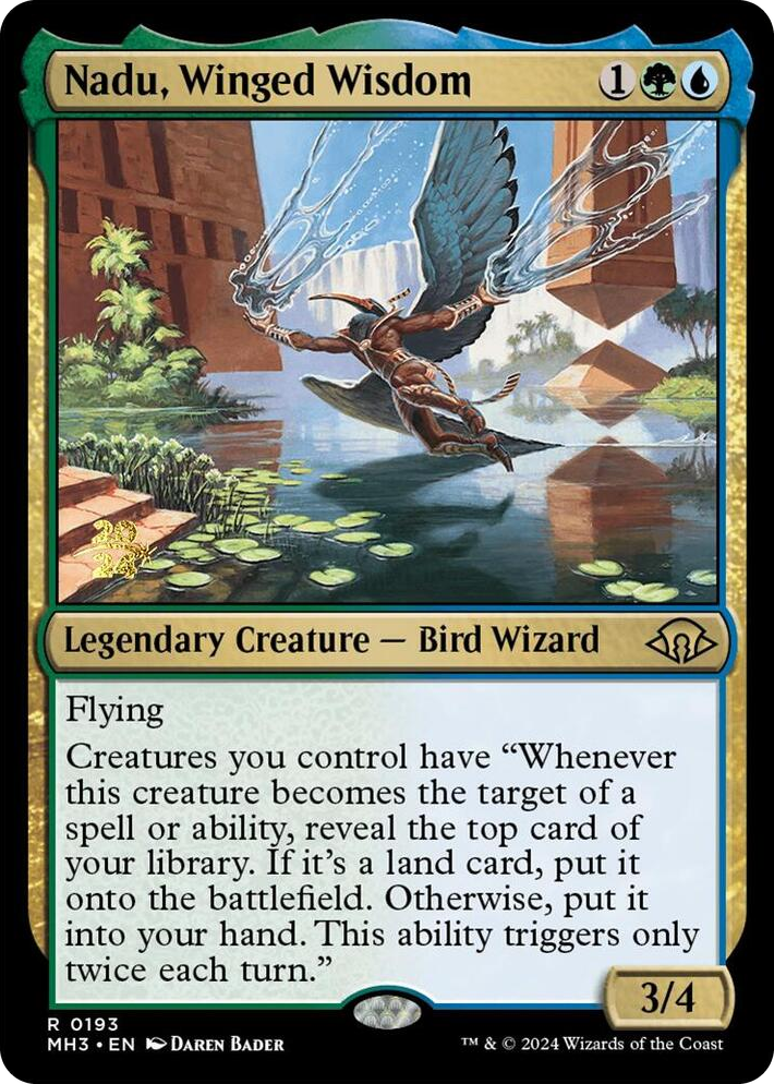 0193 Nadu, Winged Wisdom R Prerelease Cards