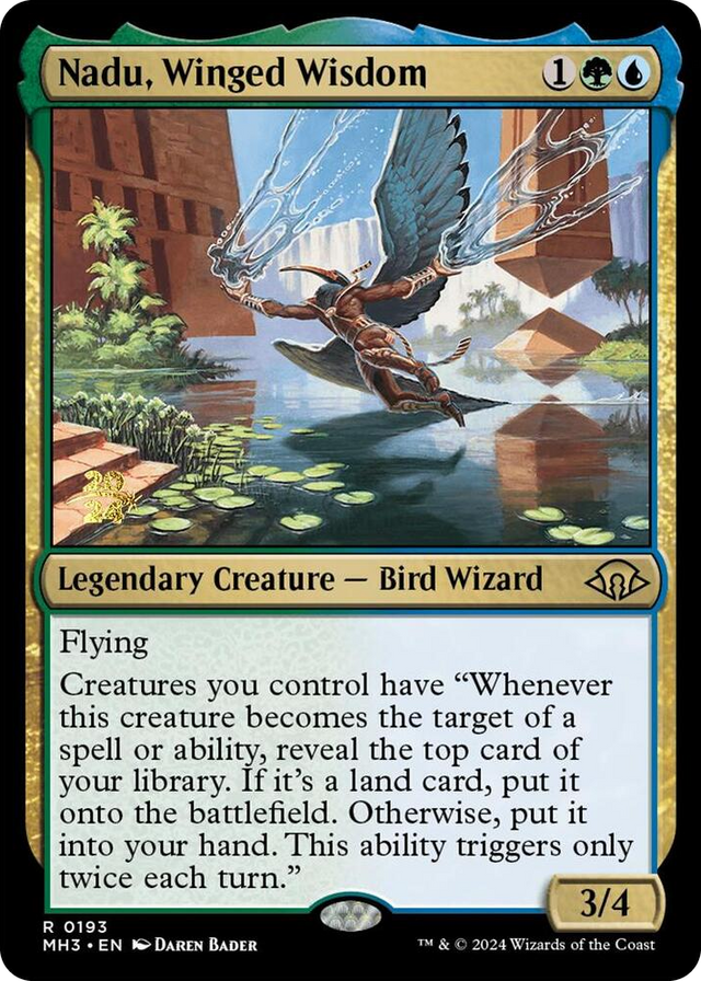 0193 Nadu, Winged Wisdom R Prerelease Cards